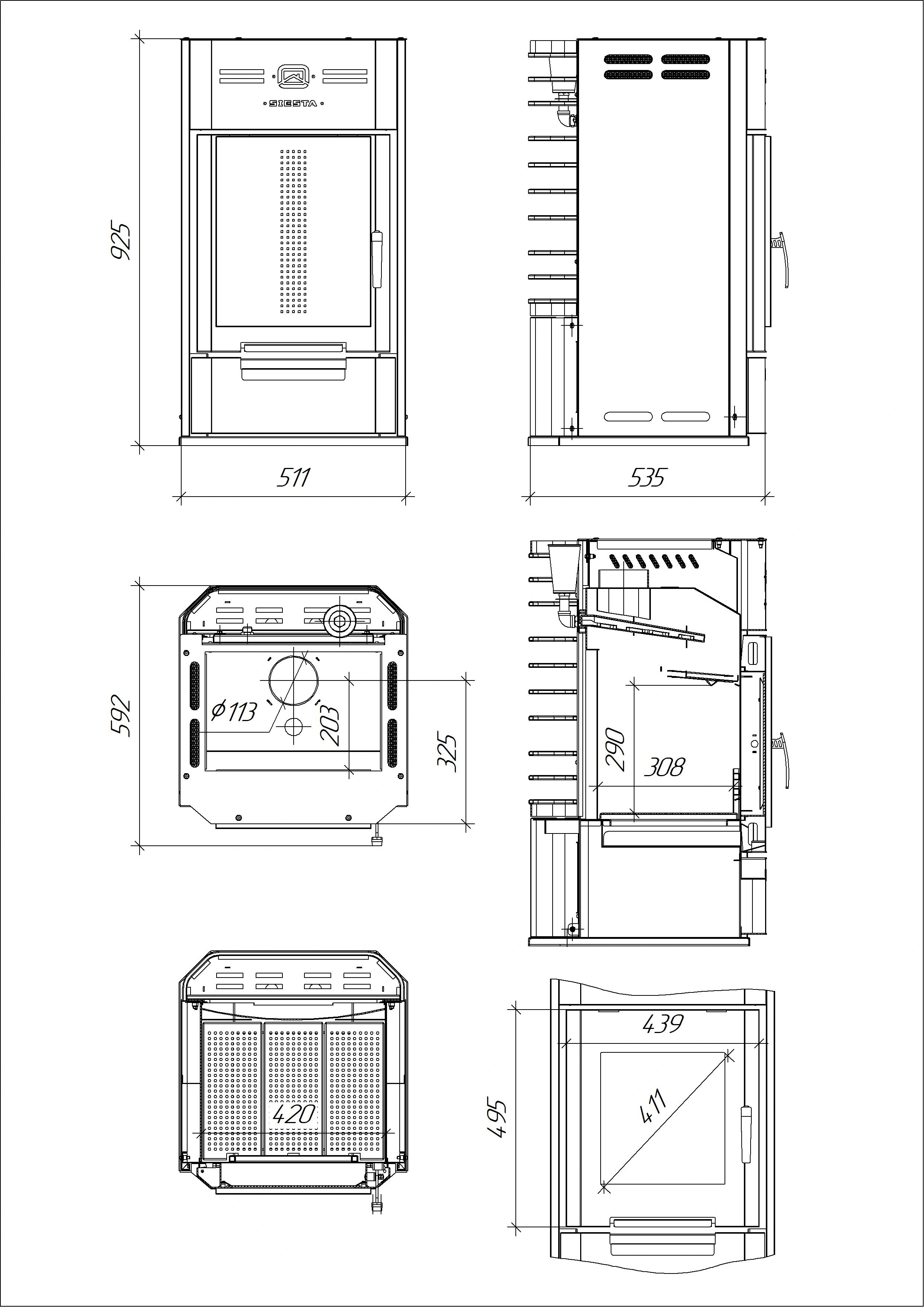 Печь для финской сауны Сиеста-16 (2.0) - Теплодар